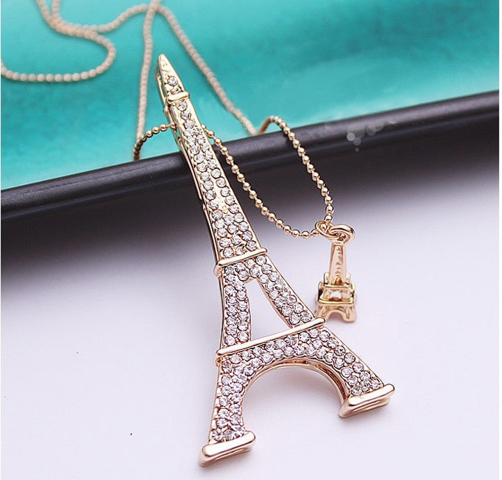 Children's 14K Gold Eiffel Tower Charm Necklace
